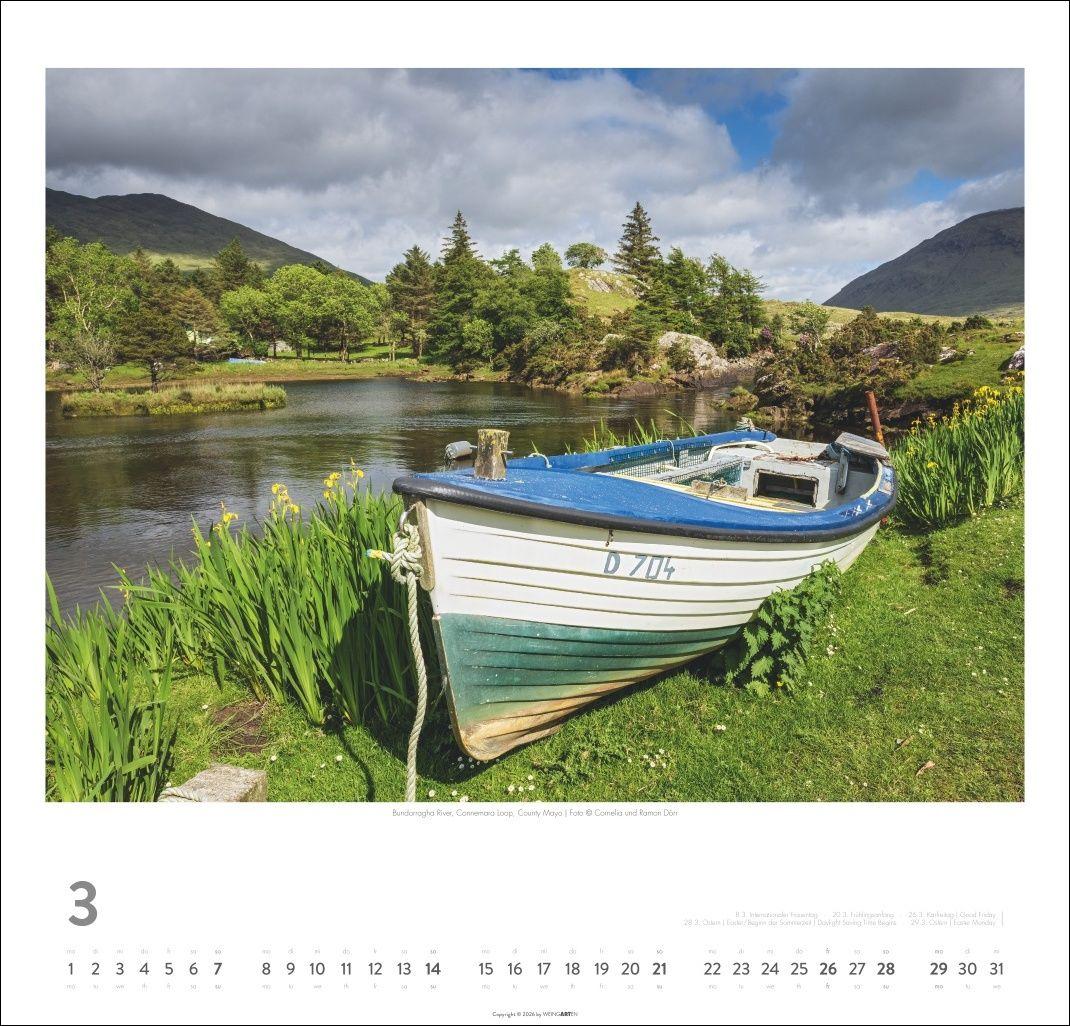 Beispielinhalt (Bild) Irland Kalender 2027 - Die grüne Insel