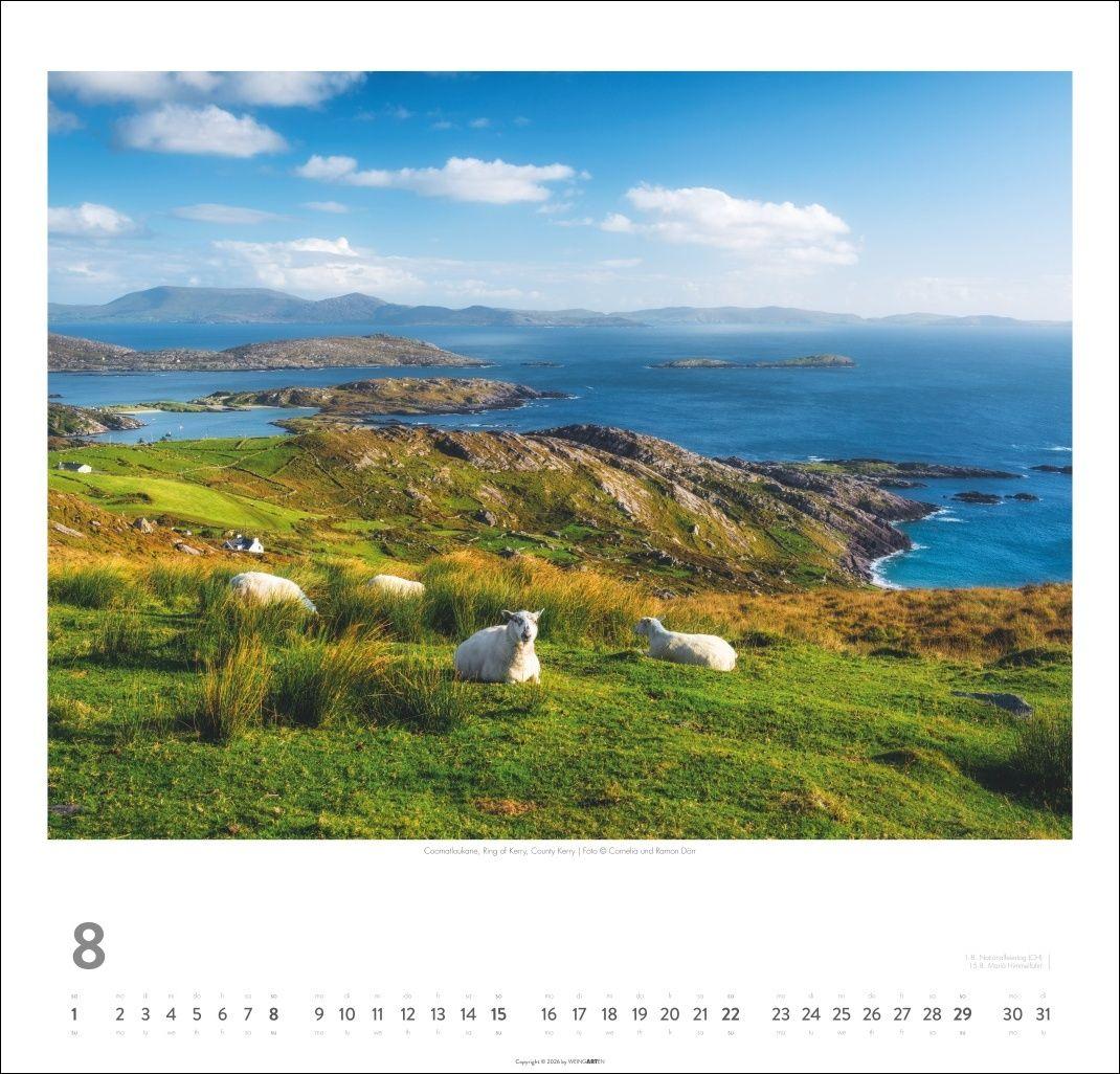 Beispielinhalt (Bild) Irland Kalender 2027 - Die grüne Insel