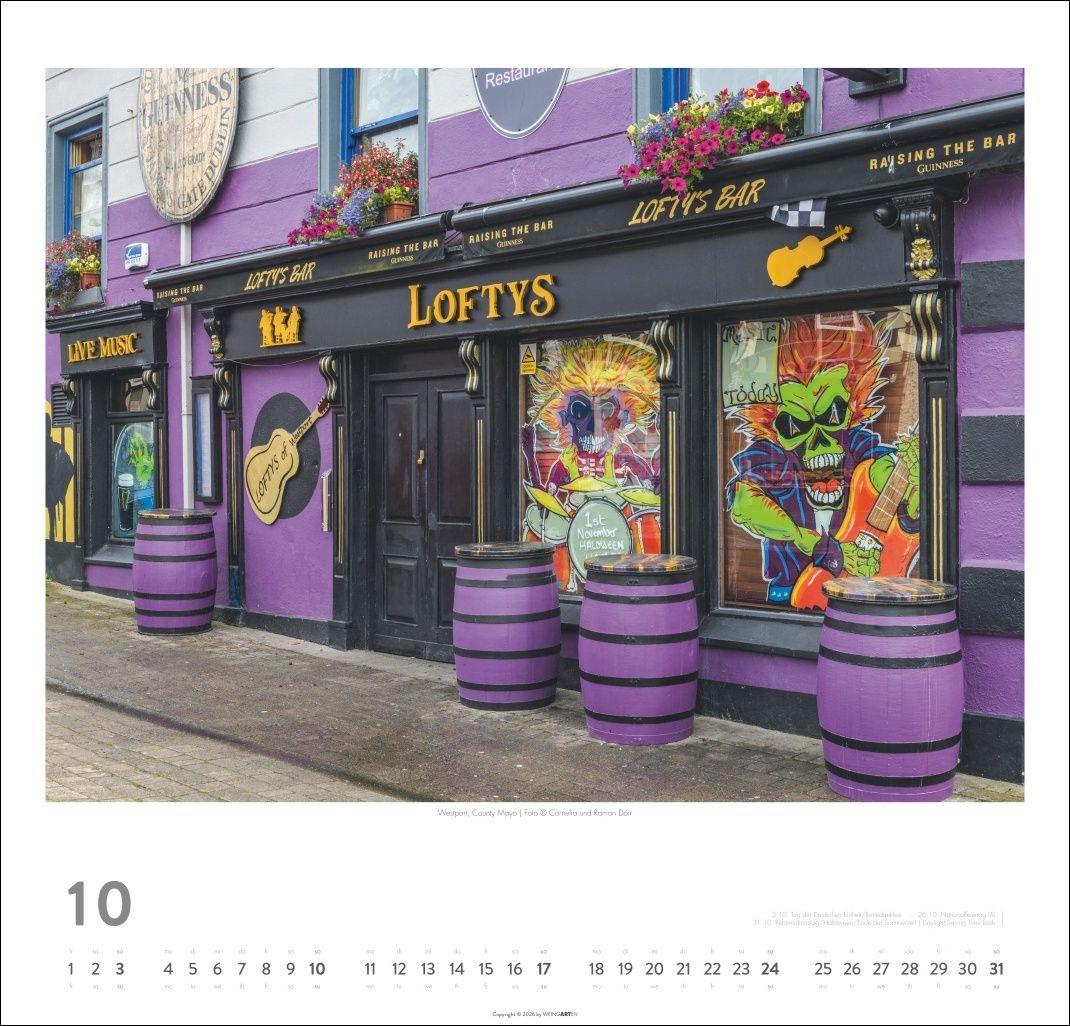 Beispielinhalt (Bild) Irland Kalender 2027 - Die grüne Insel