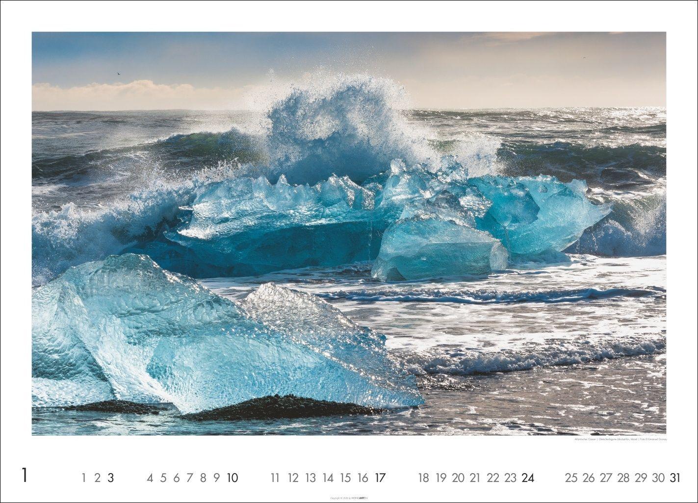 Beispielinhalt (Bild) Das Meer Kalender 2027