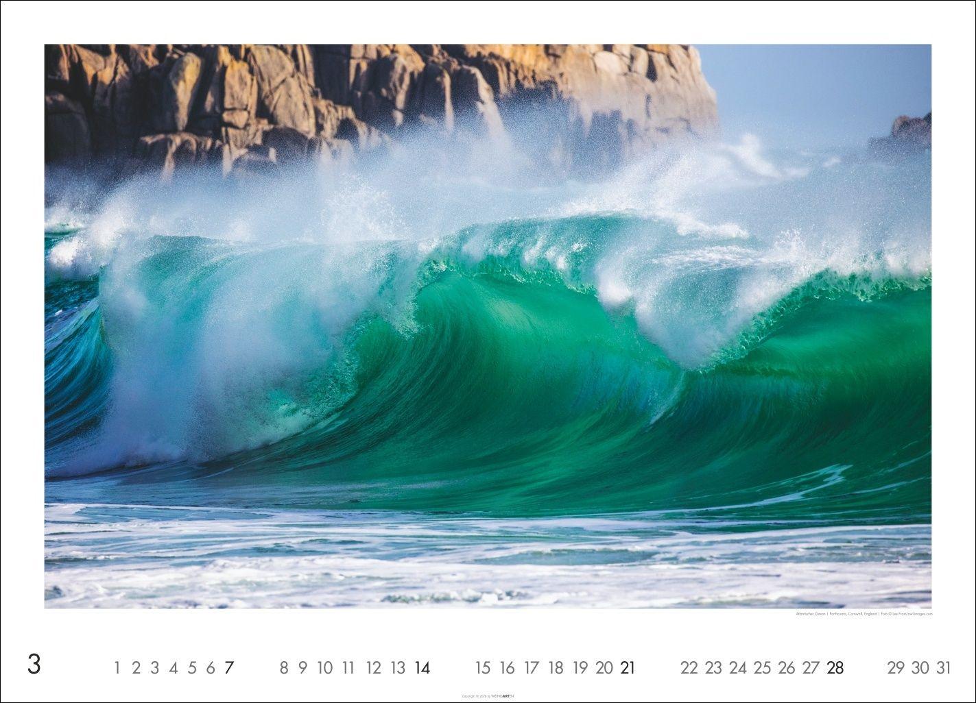 Beispielinhalt (Bild) Das Meer Kalender 2027