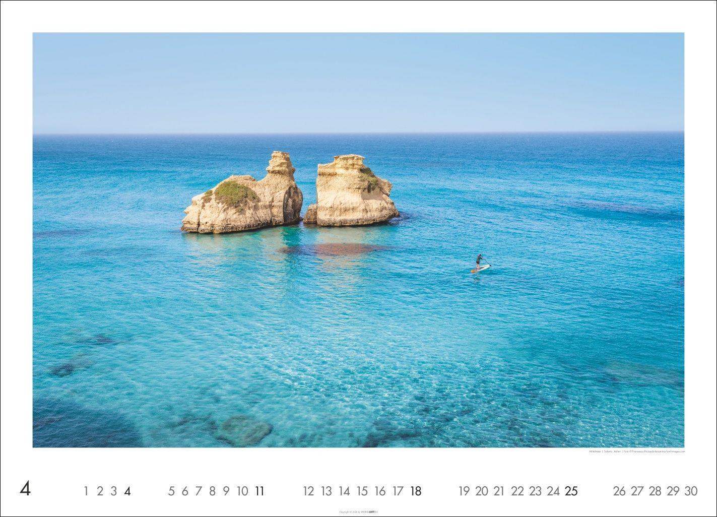 Beispielinhalt (Bild) Das Meer Kalender 2027