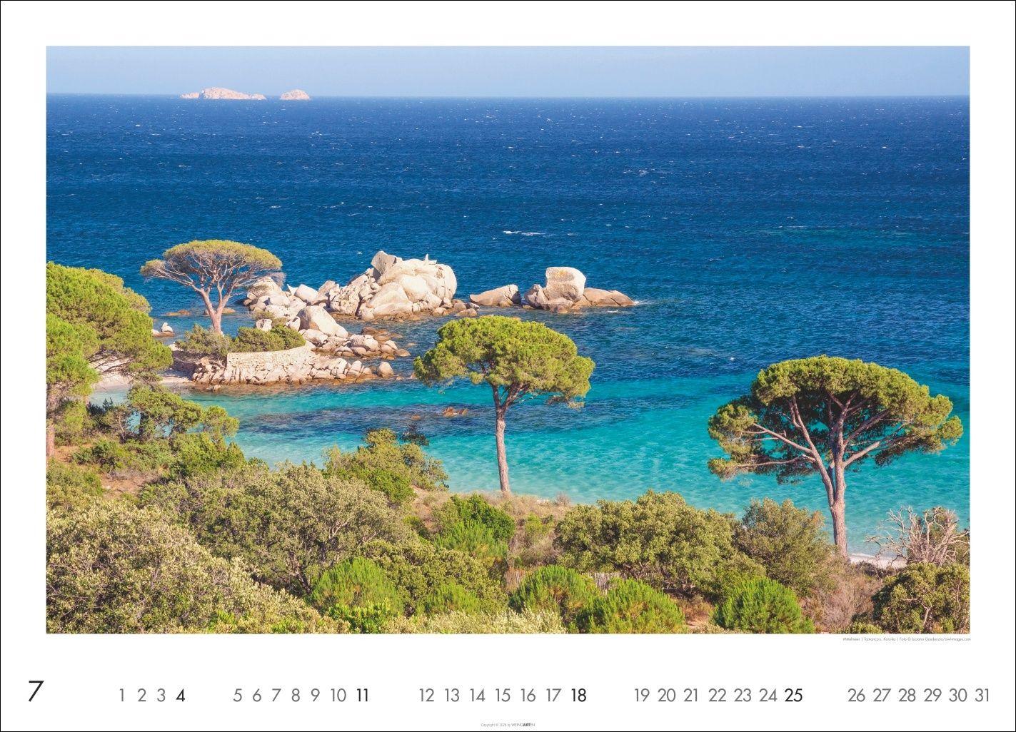 Beispielinhalt (Bild) Das Meer Kalender 2027