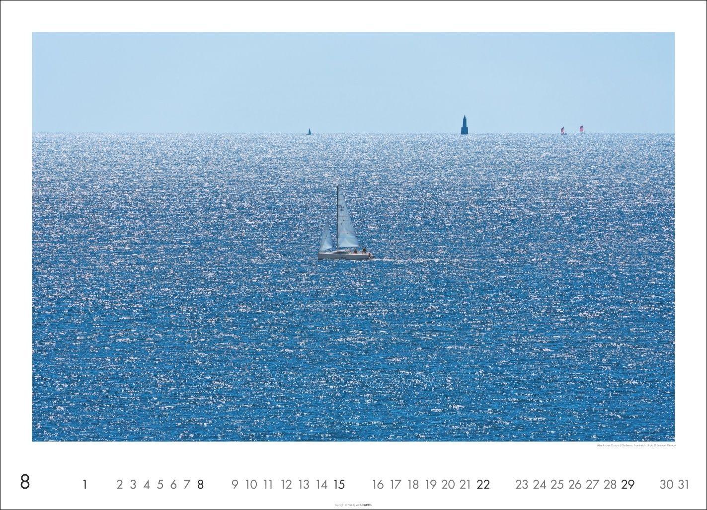 Beispielinhalt (Bild) Das Meer Kalender 2027