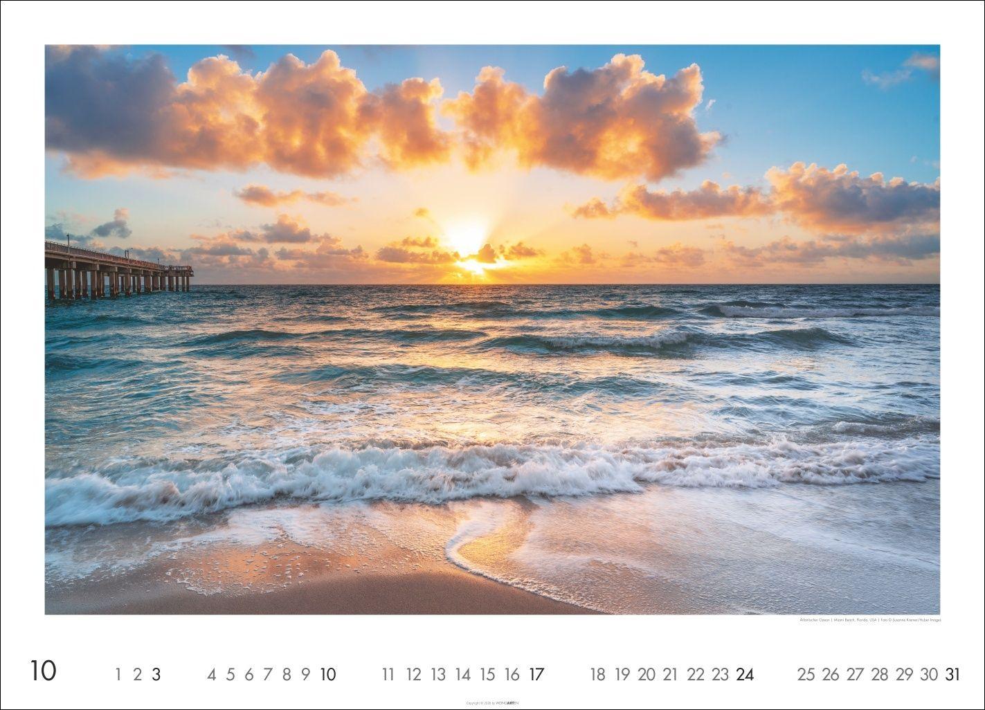 Beispielinhalt (Bild) Das Meer Kalender 2027