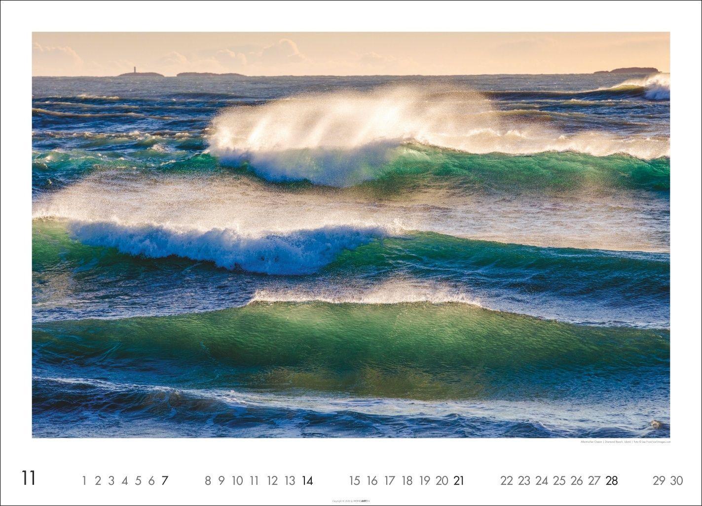 Beispielinhalt (Bild) Das Meer Kalender 2027