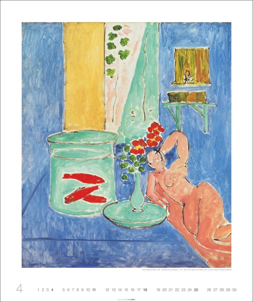 Beispielinhalt (Bild) Henri Matisse Edition Kalender 2027