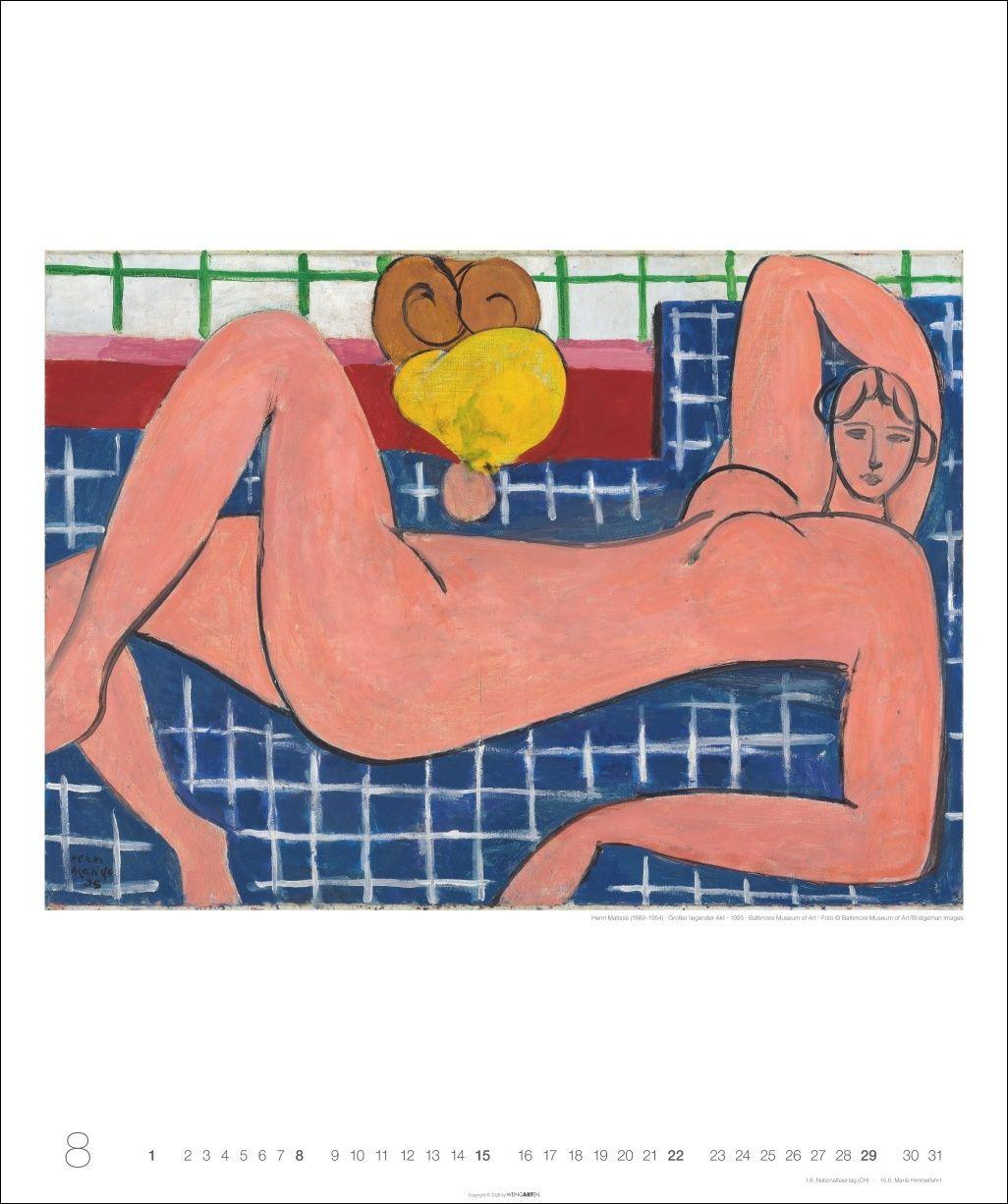 Beispielinhalt (Bild) Henri Matisse Edition Kalender 2027