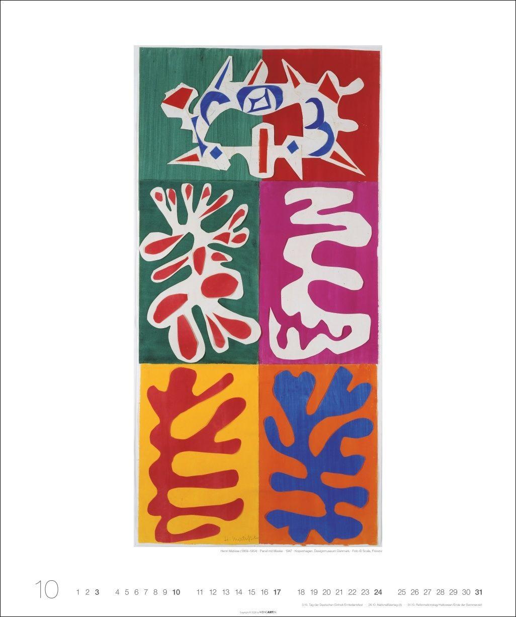Beispielinhalt (Bild) Henri Matisse Edition Kalender 2027