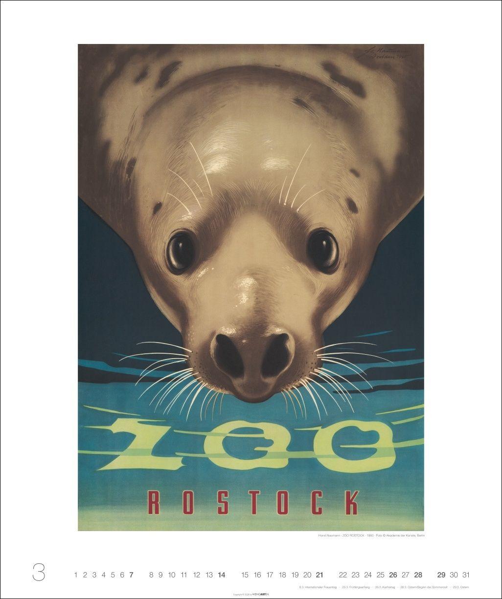 Beispielinhalt (Bild) DDR-Plakate Edition Kalender 2027