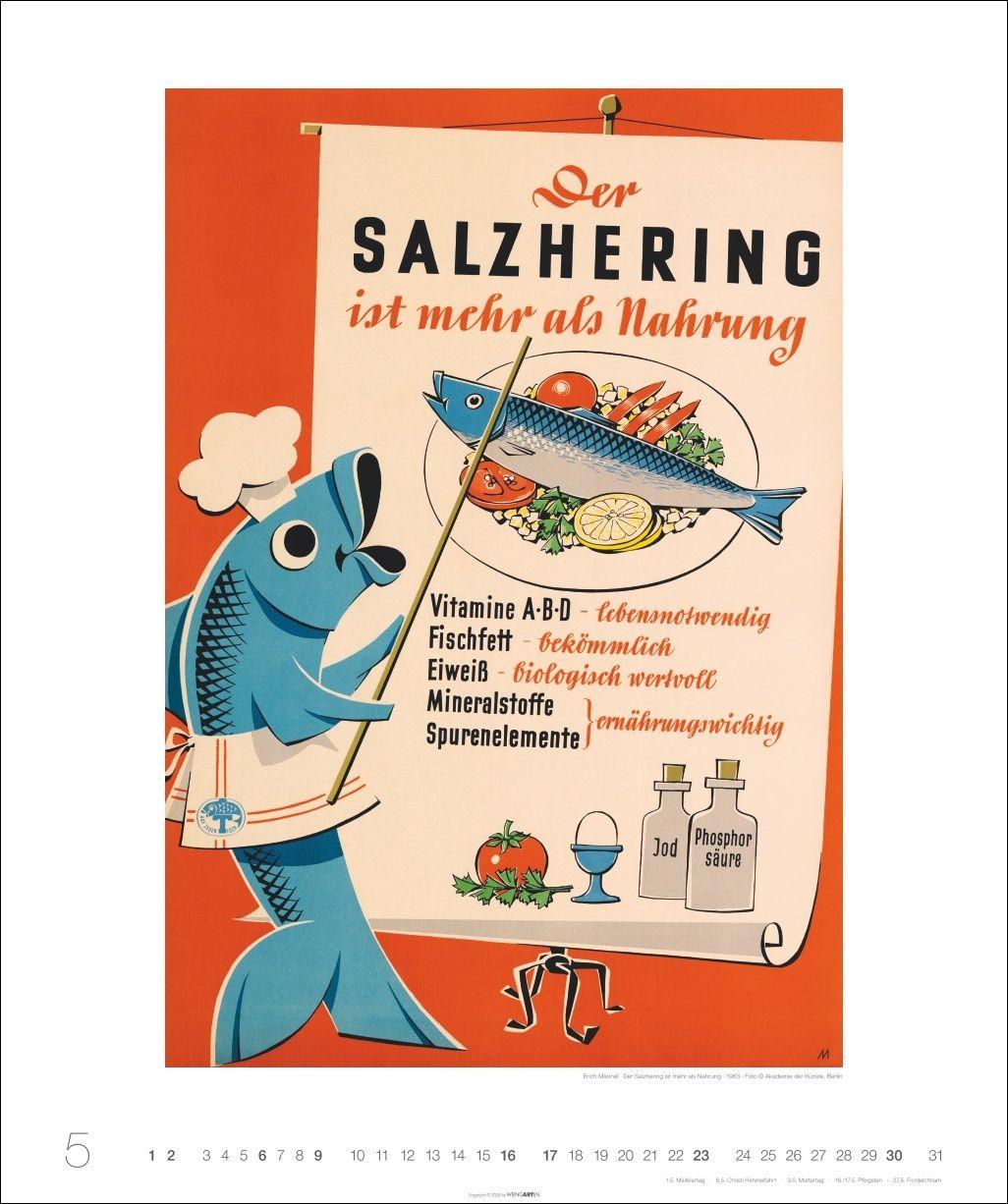 Beispielinhalt (Bild) DDR-Plakate Edition Kalender 2027