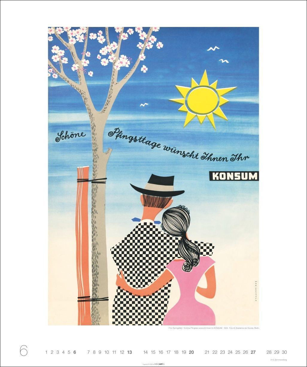 Beispielinhalt (Bild) DDR-Plakate Edition Kalender 2027