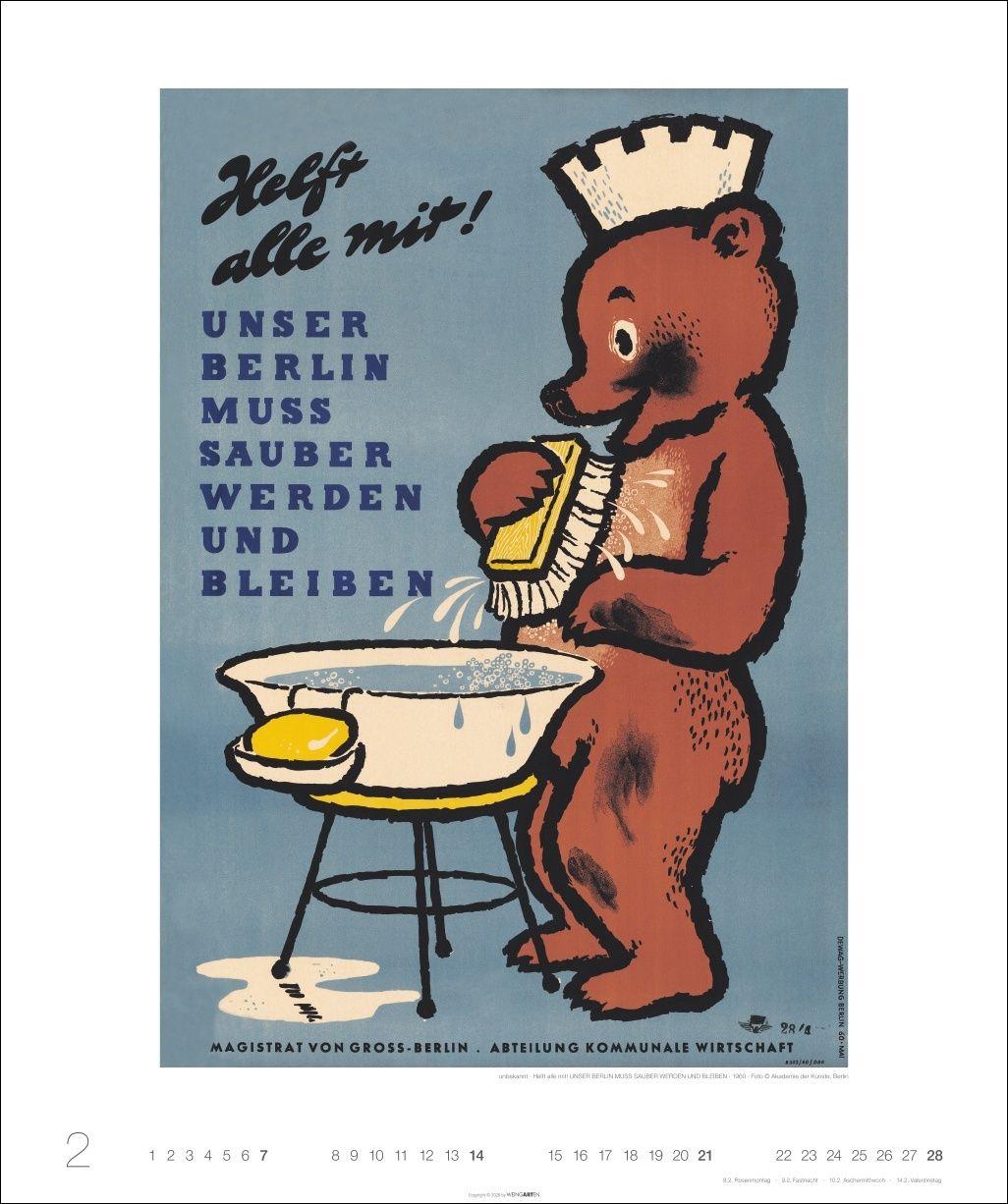 Beispielinhalt (Bild) DDR-Plakate Edition Kalender 2027