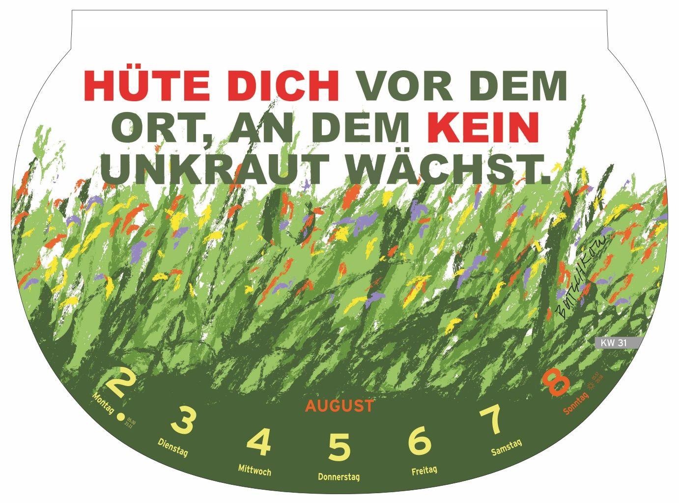 Beispielinhalt (Bild) Dumme Sprüche Kalender 2027 - Für Gescheite!