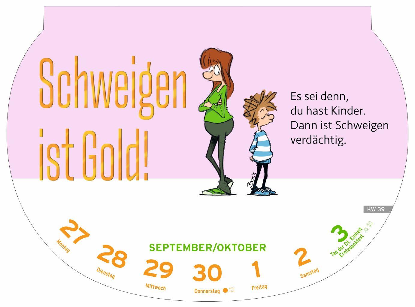 Beispielinhalt (Bild) Dumme Sprüche Kalender 2027 - Für Gescheite!