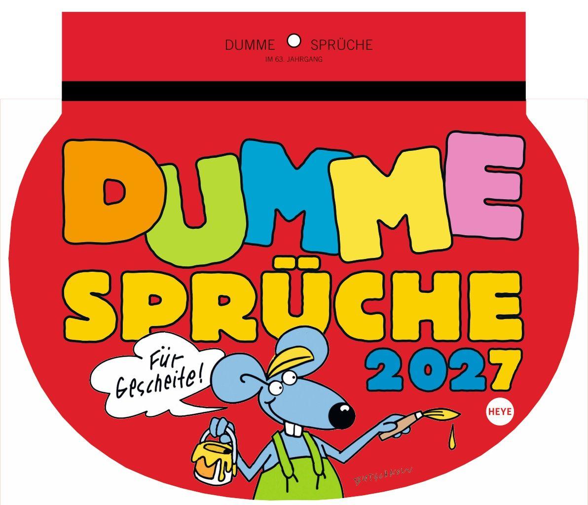 Vorderes Coverbild Dumme Sprüche Kalender 2027 - Für Gescheite!