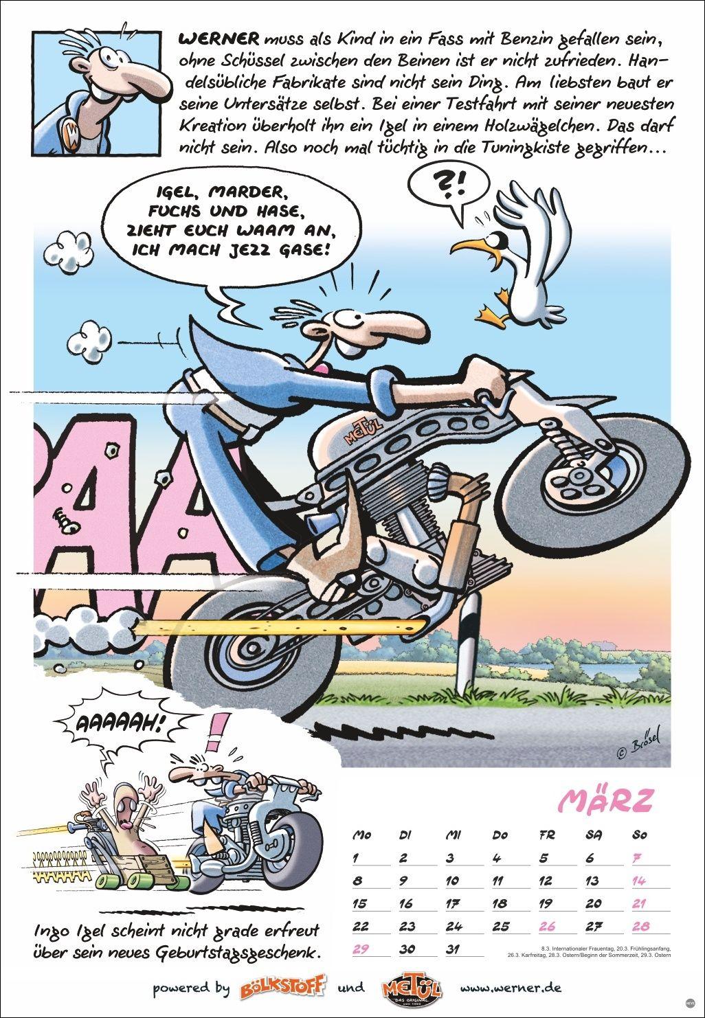 Beispielinhalt (Bild) Werner Kalender 2027