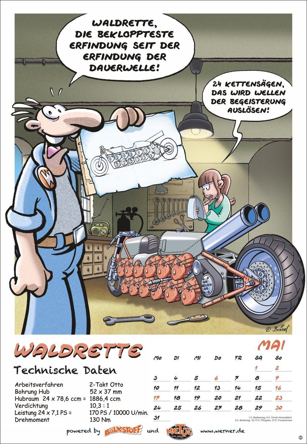 Beispielinhalt (Bild) Werner Kalender 2027