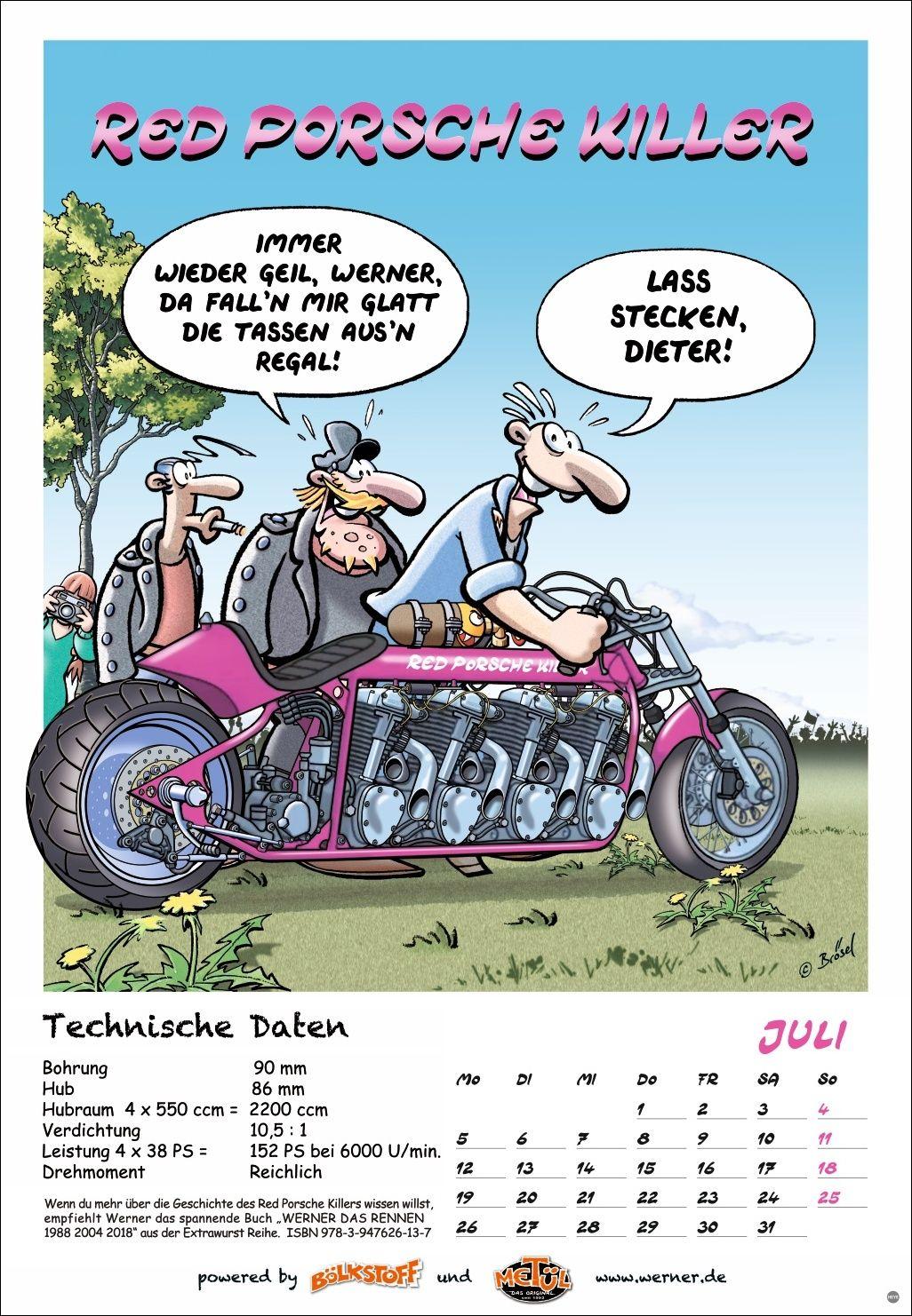 Beispielinhalt (Bild) Werner Kalender 2027