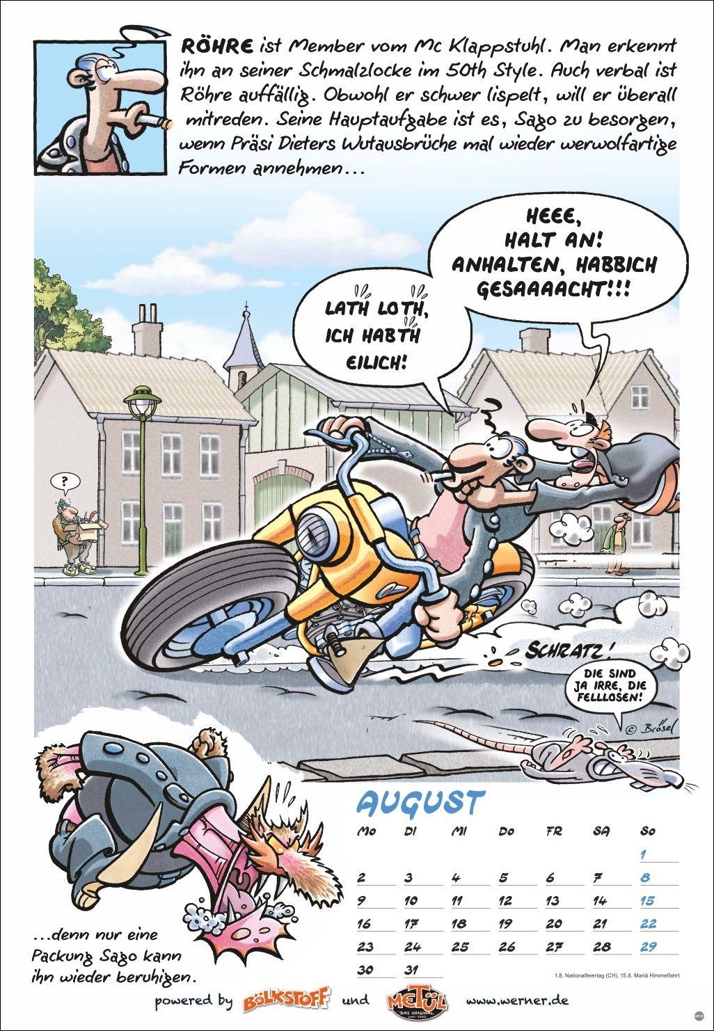 Beispielinhalt (Bild) Werner Kalender 2027