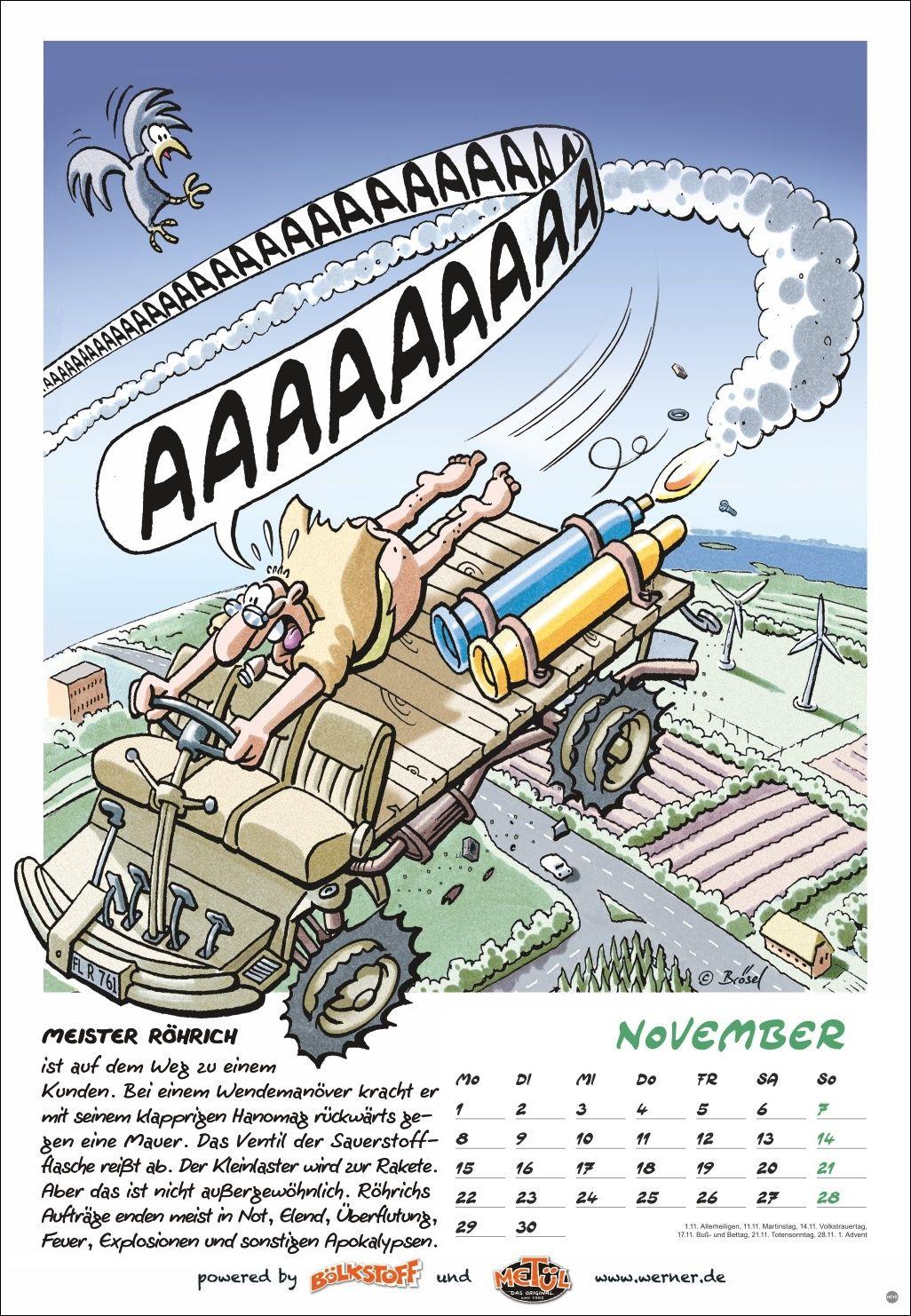 Beispielinhalt (Bild) Werner Kalender 2027