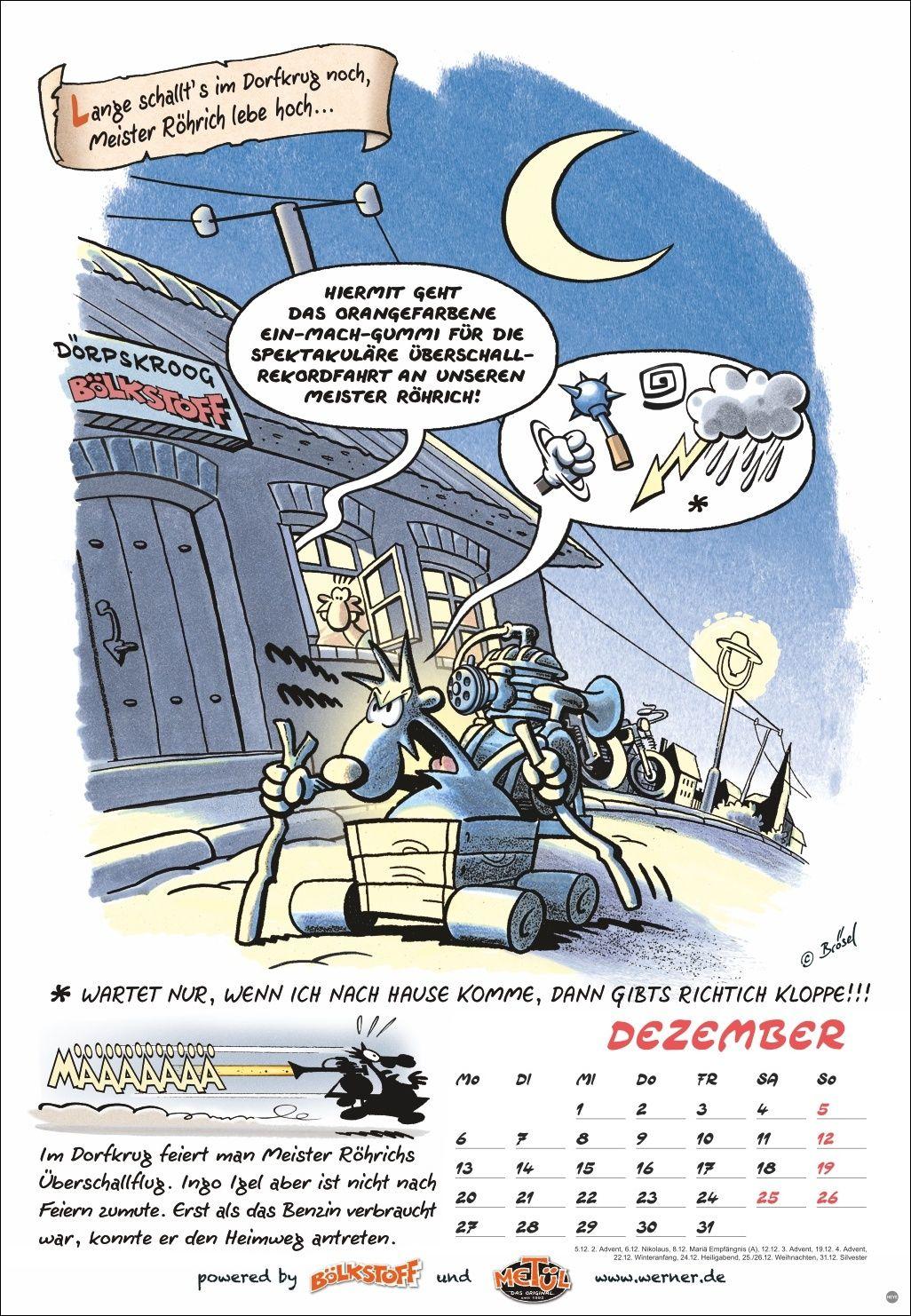 Beispielinhalt (Bild) Werner Kalender 2027