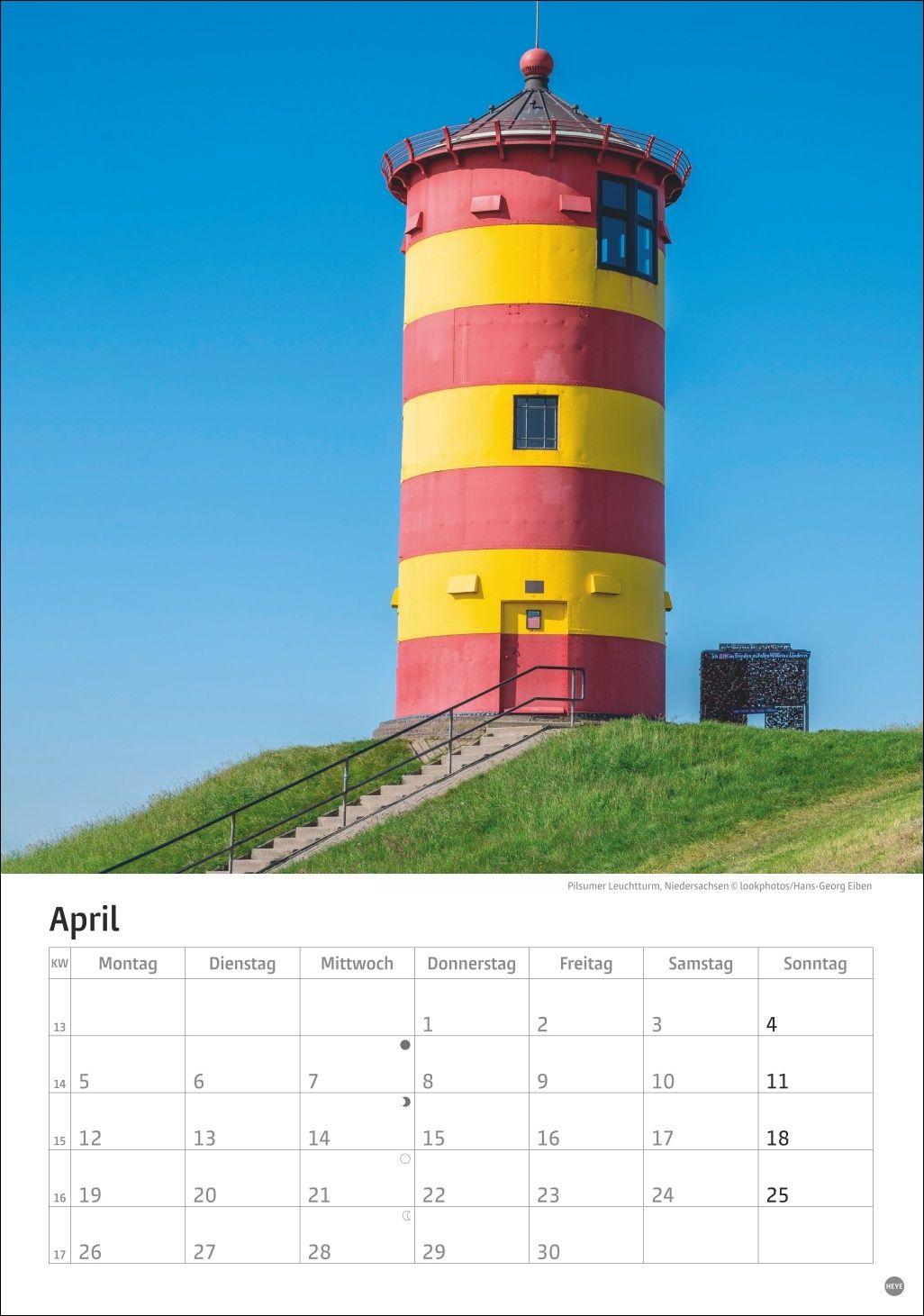 Beispielinhalt (Bild) Deutschlands Küsten Kalender 2027