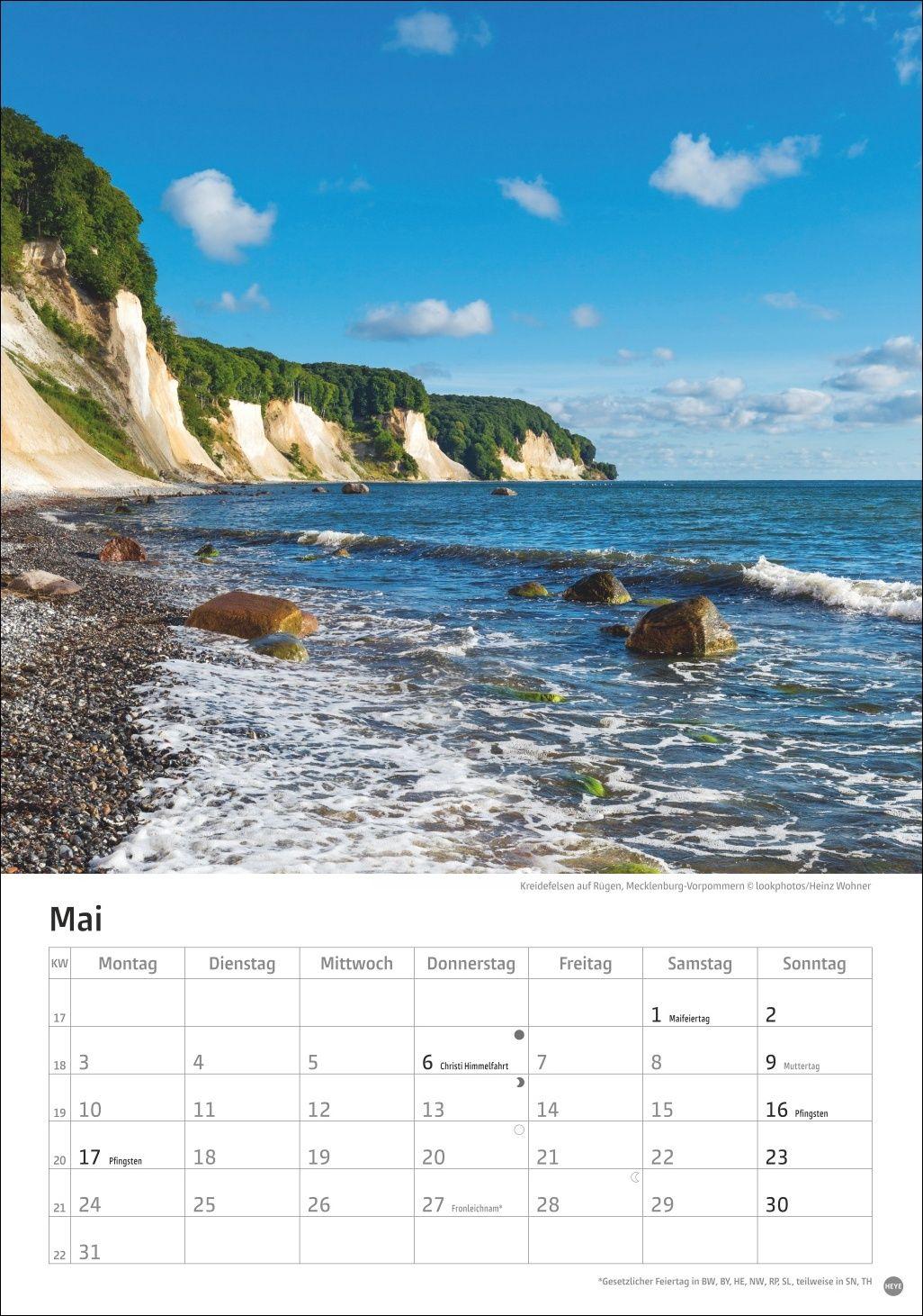 Beispielinhalt (Bild) Deutschlands Küsten Kalender 2027