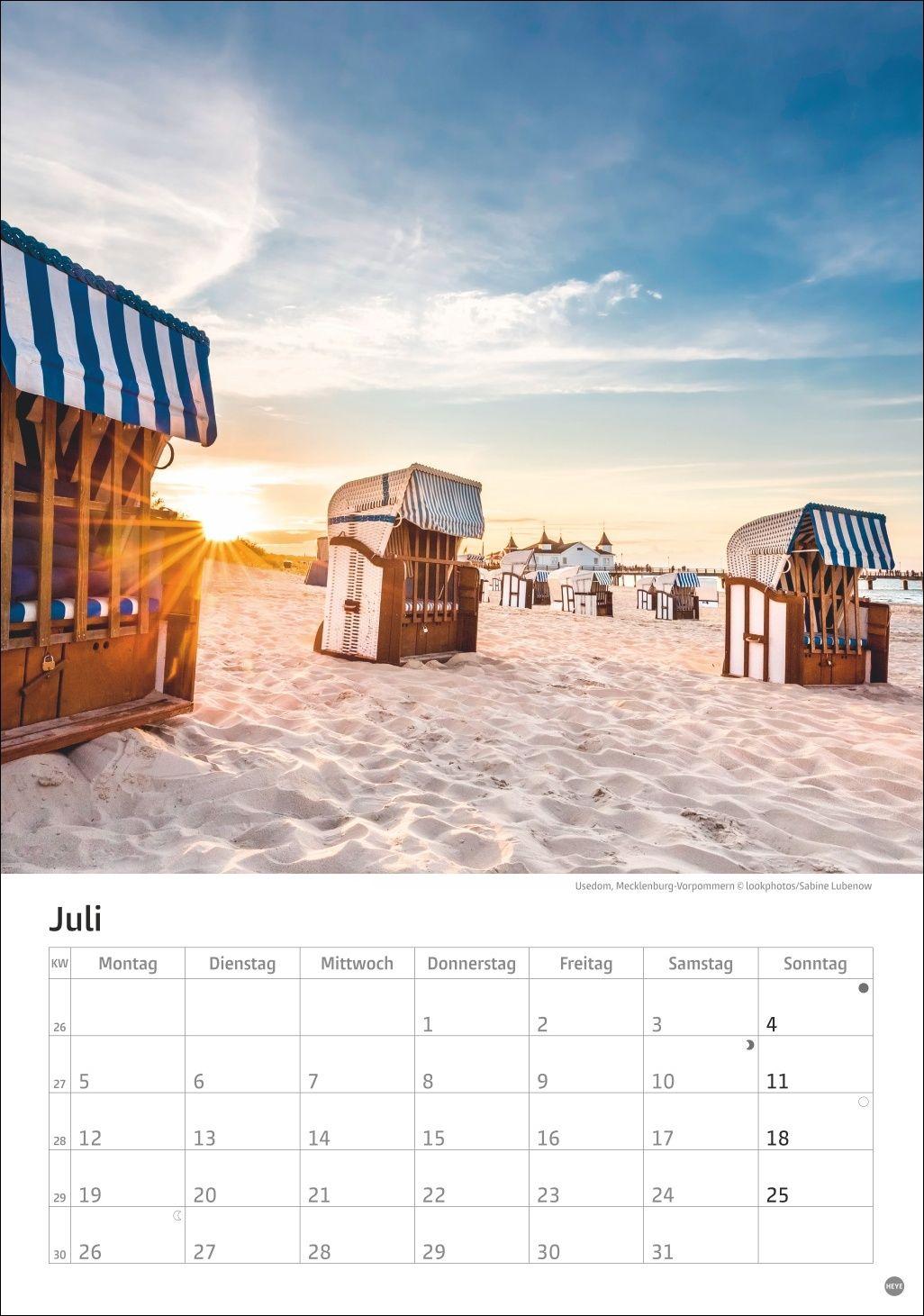 Beispielinhalt (Bild) Deutschlands Küsten Kalender 2027