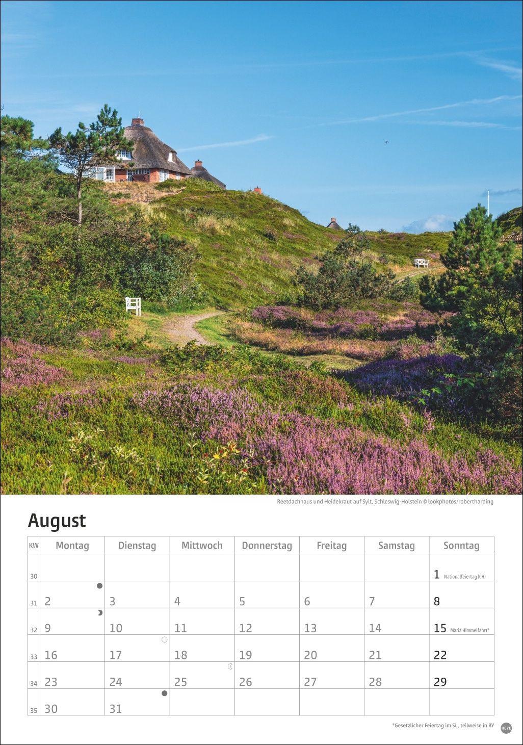 Beispielinhalt (Bild) Deutschlands Küsten Kalender 2027