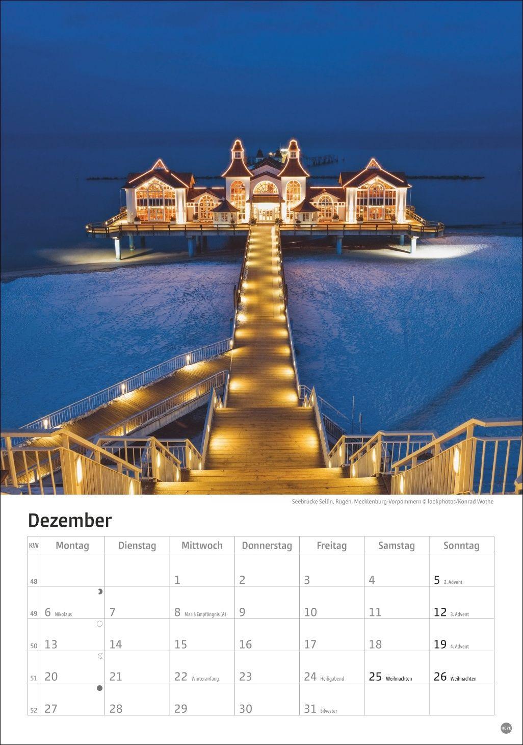 Beispielinhalt (Bild) Deutschlands Küsten Kalender 2027