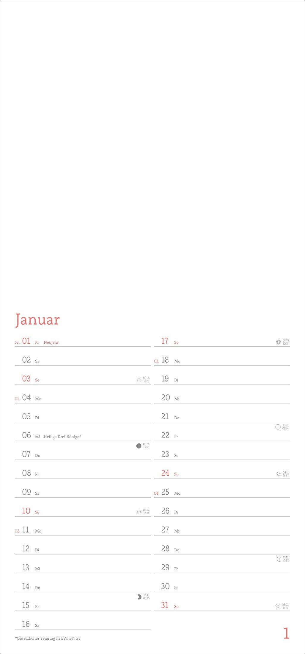 Beispielinhalt (Bild) Fotokalender zum Selbstgestalten 2027