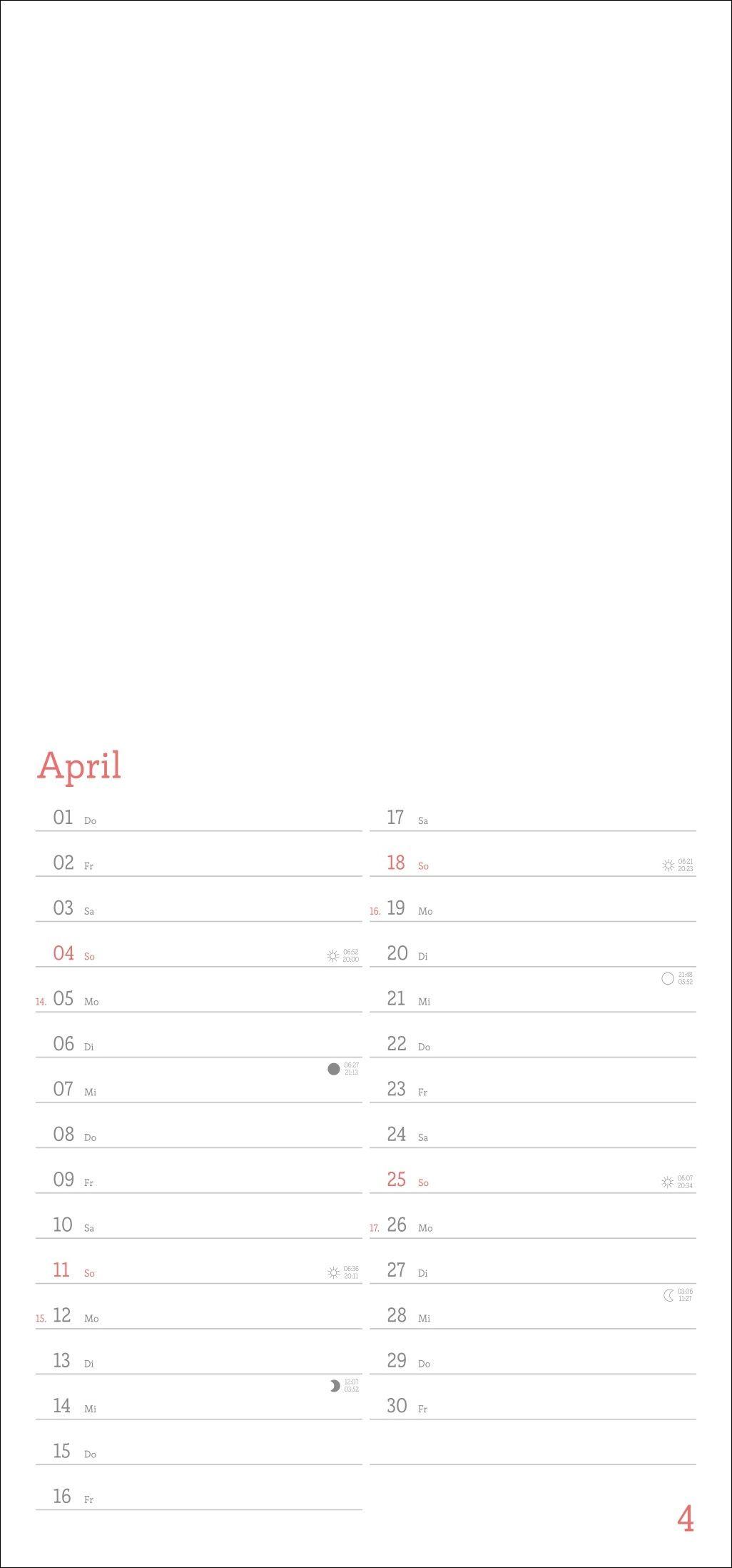 Beispielinhalt (Bild) Fotokalender zum Selbstgestalten 2027
