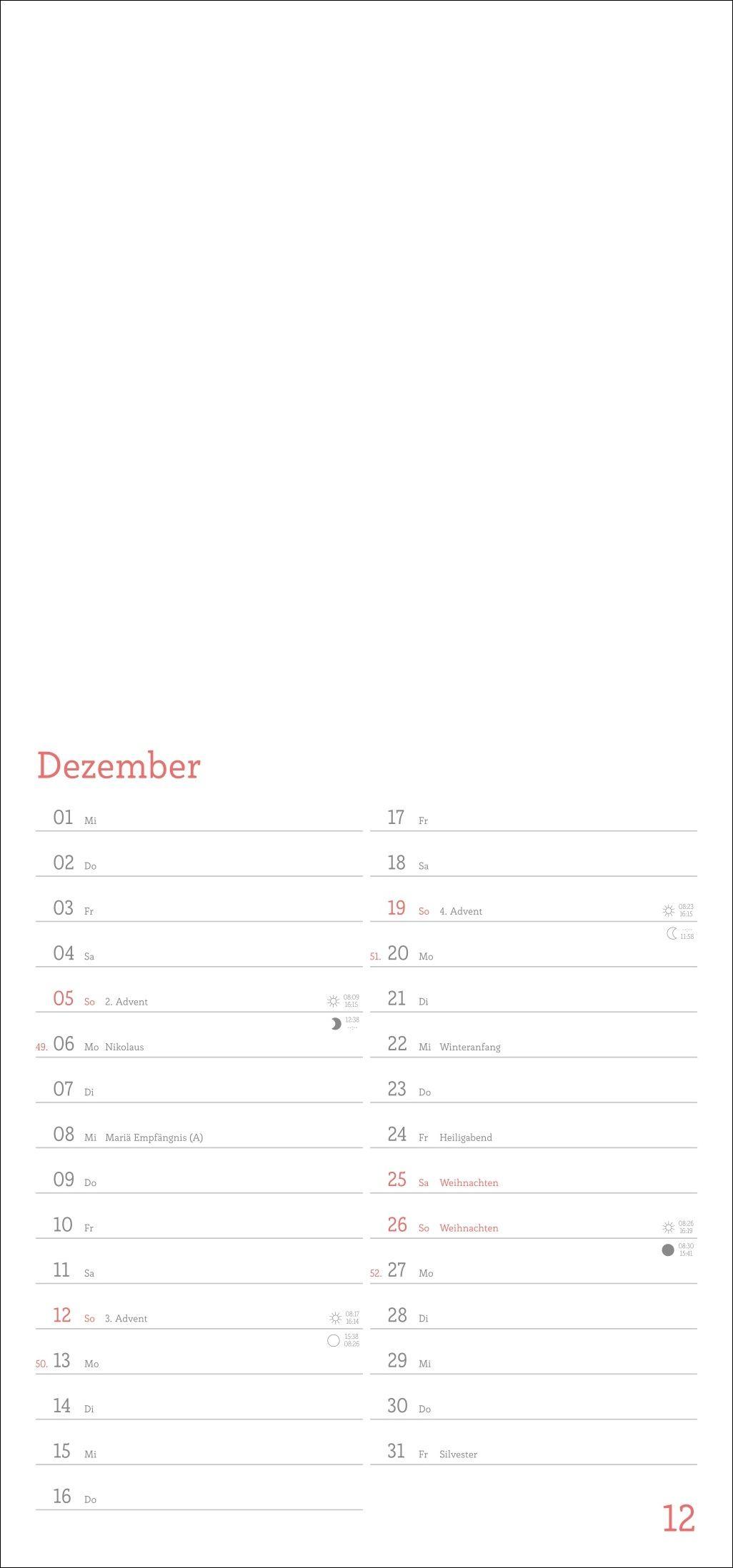 Beispielinhalt (Bild) Fotokalender zum Selbstgestalten 2027