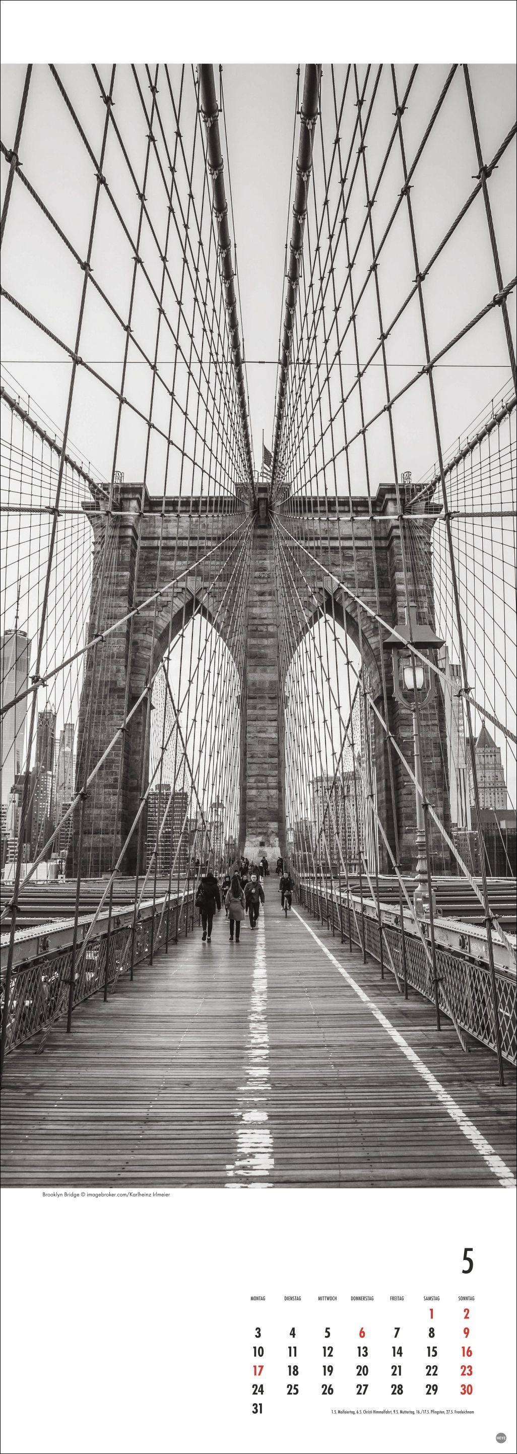 Beispielinhalt (Bild) New York Vertical Kalender 2027