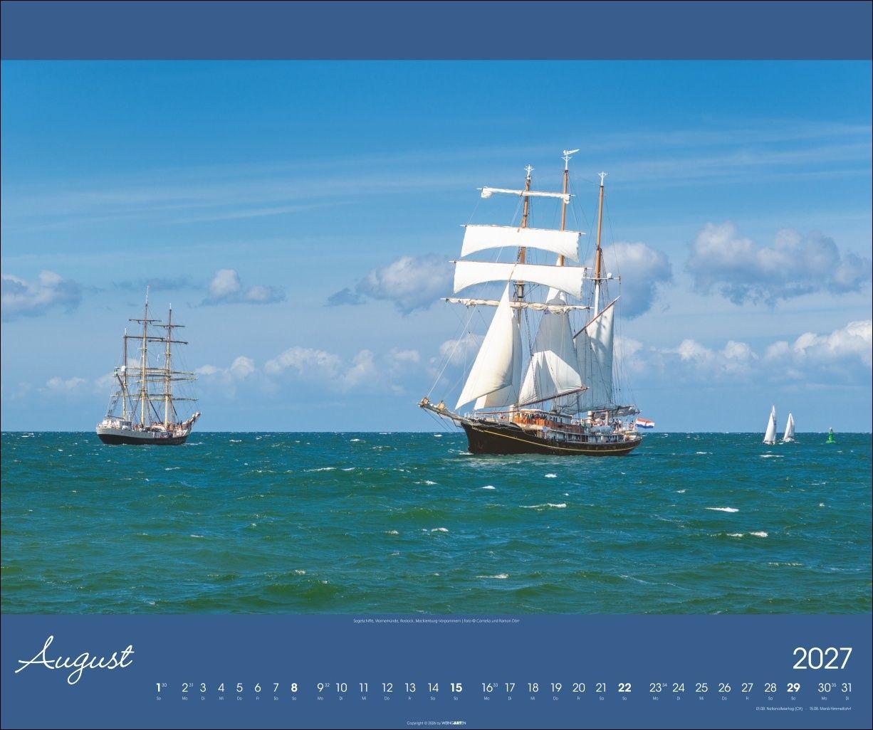 Beispielinhalt (Bild) Ostsee Kalender 2027