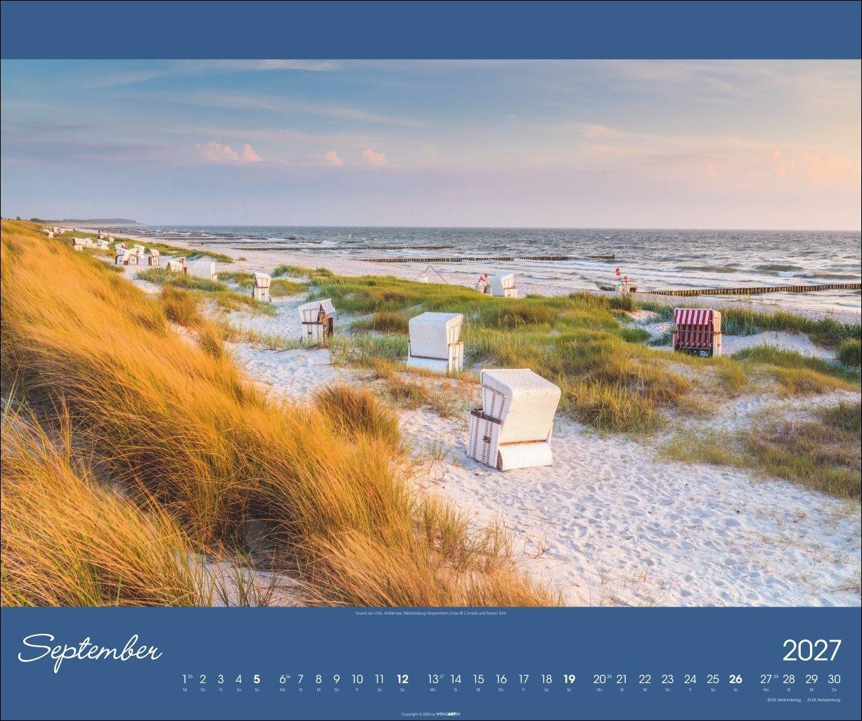 Beispielinhalt (Bild) Ostsee Kalender 2027