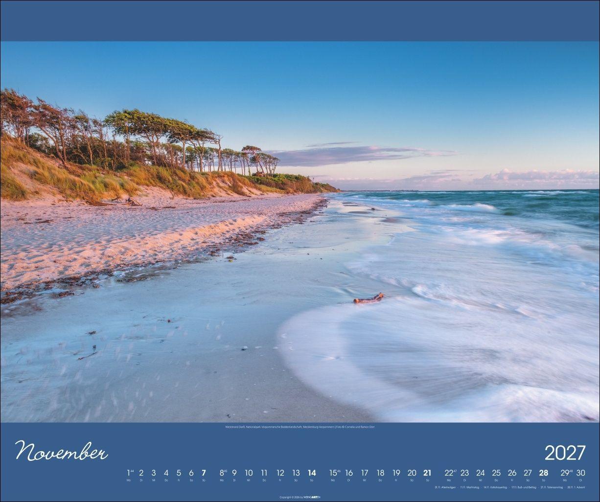 Beispielinhalt (Bild) Ostsee Kalender 2027