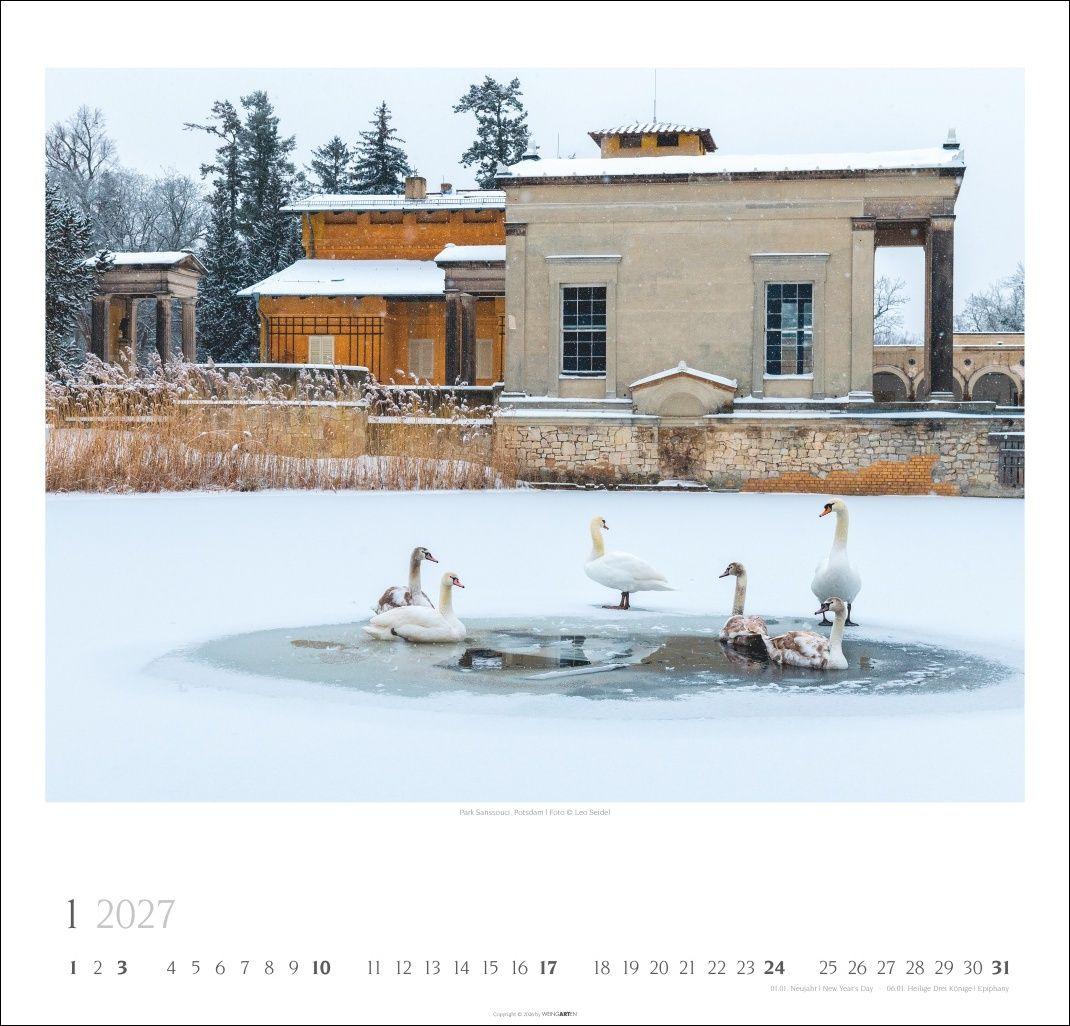 Beispielinhalt (Bild) Ein Spaziergang durch Preußische Schlösser und Gärten Kalender 2027