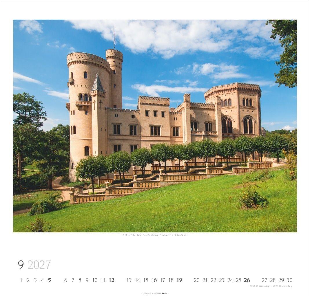 Beispielinhalt (Bild) Ein Spaziergang durch Preußische Schlösser und Gärten Kalender 2027