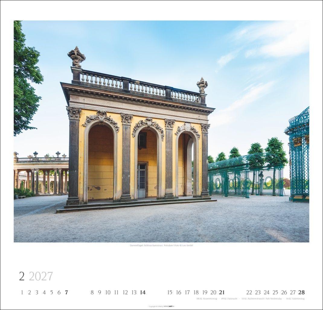 Beispielinhalt (Bild) Ein Spaziergang durch Preußische Schlösser und Gärten Kalender 2027