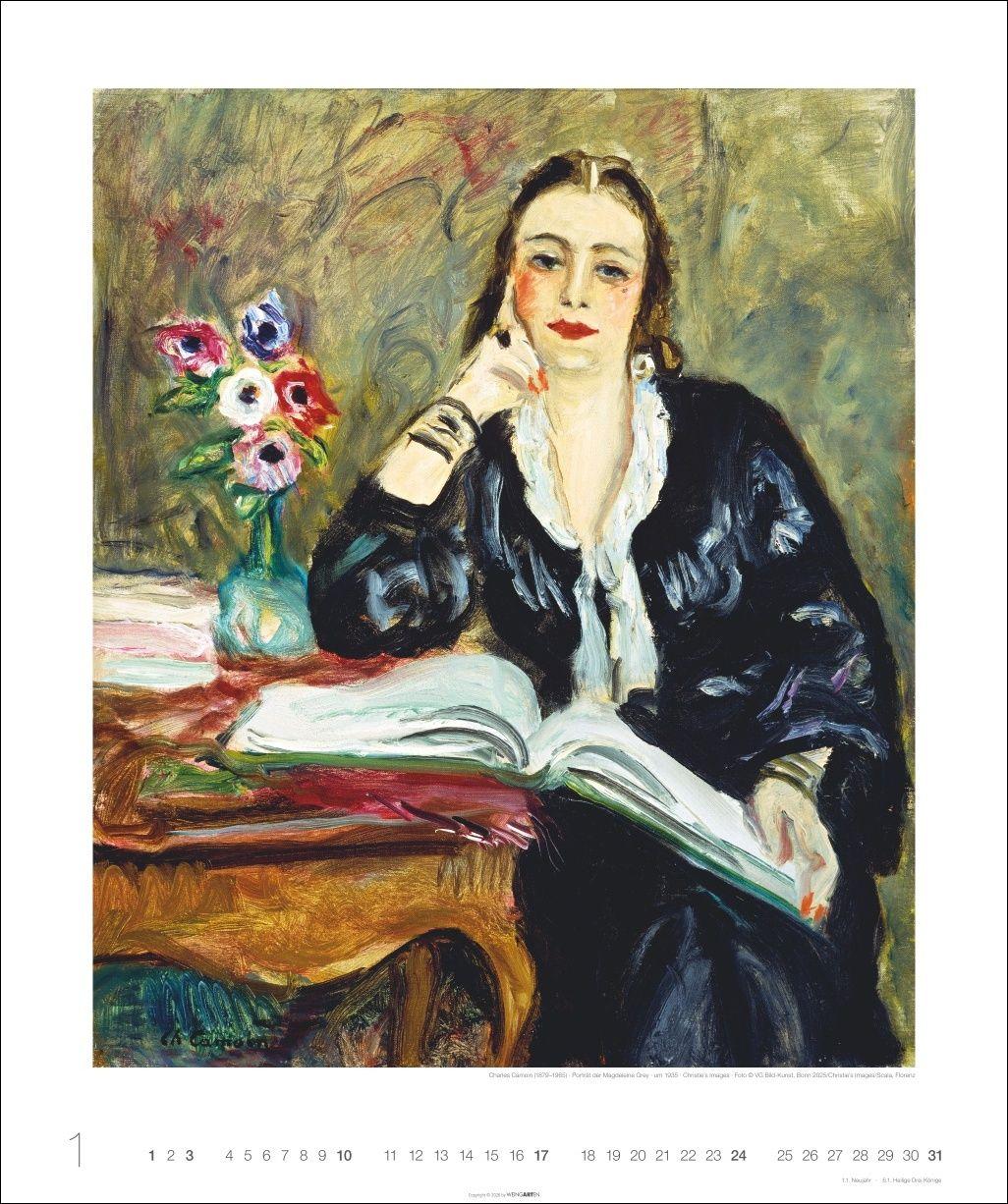 Beispielinhalt (Bild) Lesende Frauen Edition Kalender 2027