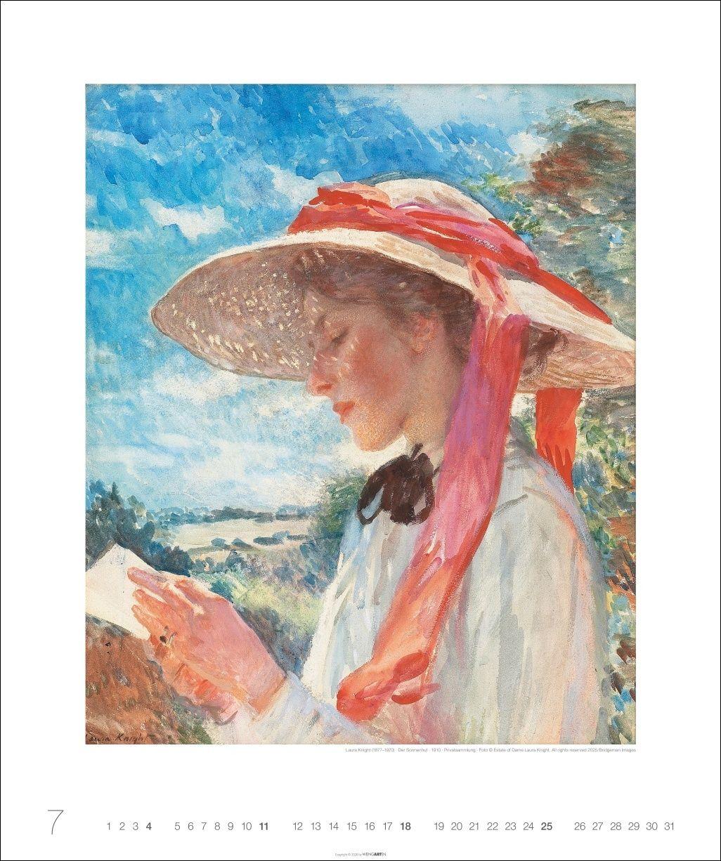 Beispielinhalt (Bild) Lesende Frauen Edition Kalender 2027