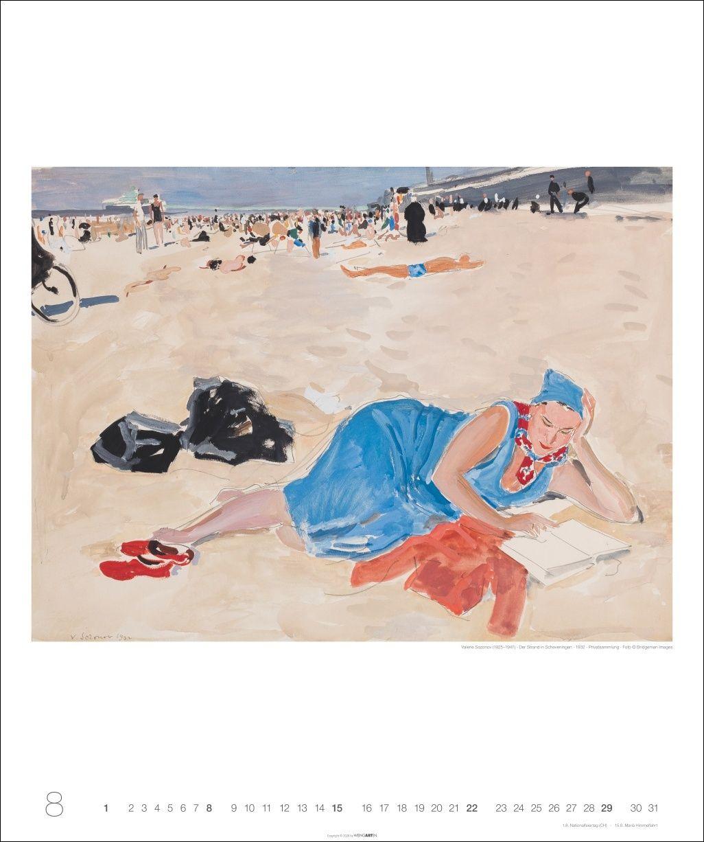 Beispielinhalt (Bild) Lesende Frauen Edition Kalender 2027