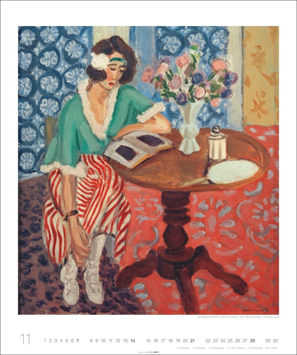 Beispielinhalt (Bild) Lesende Frauen Edition Kalender 2027