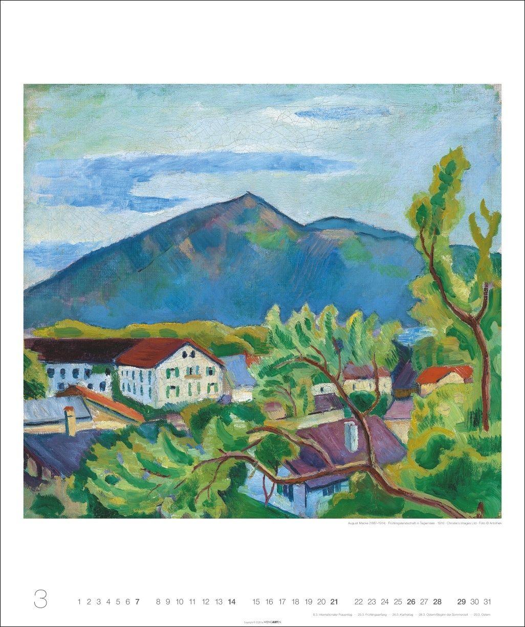 Beispielinhalt (Bild) August Macke Edition Kalender 2027