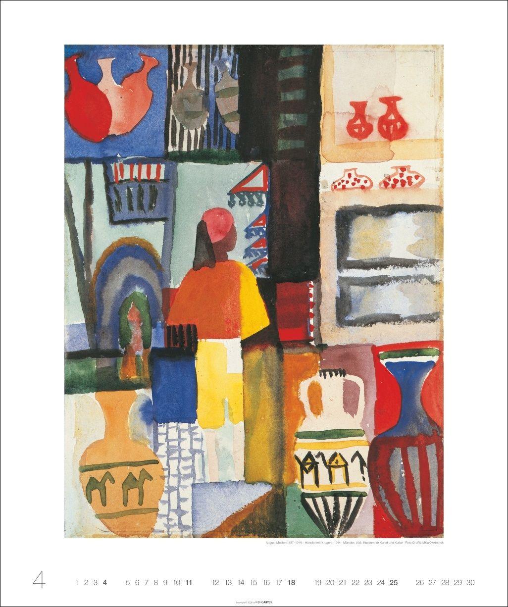 Beispielinhalt (Bild) August Macke Edition Kalender 2027