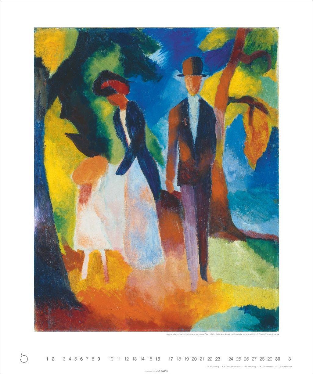 Beispielinhalt (Bild) August Macke Edition Kalender 2027