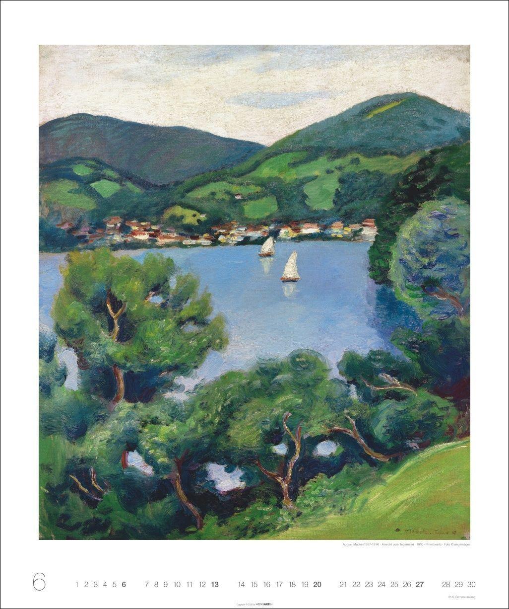 Beispielinhalt (Bild) August Macke Edition Kalender 2027