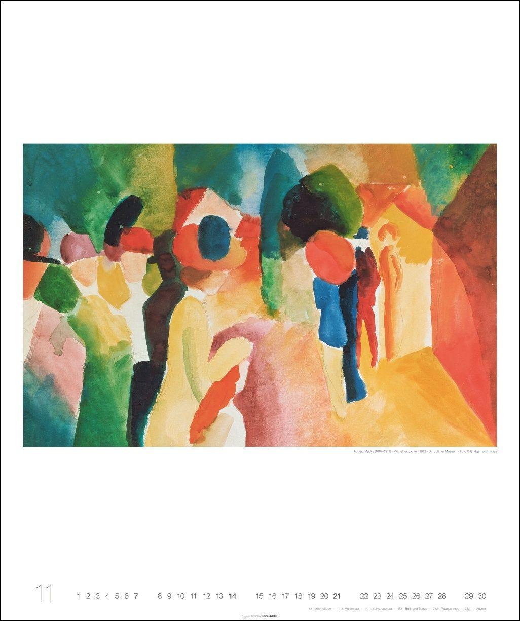 Beispielinhalt (Bild) August Macke Edition Kalender 2027